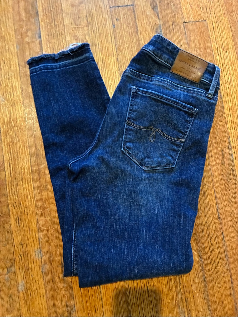 Lucky Brand Men's Slim Straight Dark Blue Denim Jeans